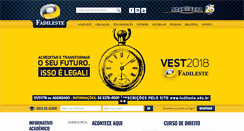 Desktop Screenshot of fadileste.edu.br
